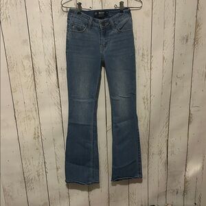 Hollister Women's Flare Jeans in Classic Blue
